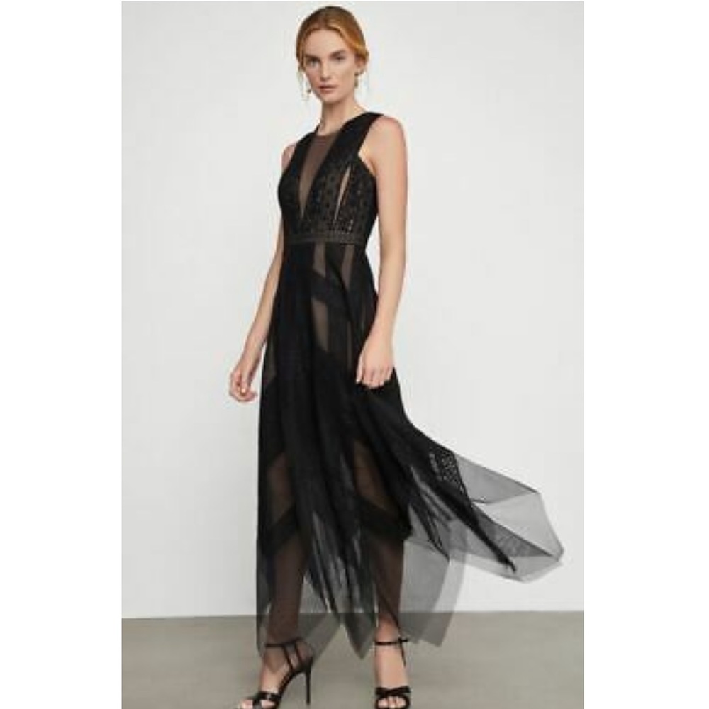 BCBG MAX AZRIA Andi Lace Dress BLACK